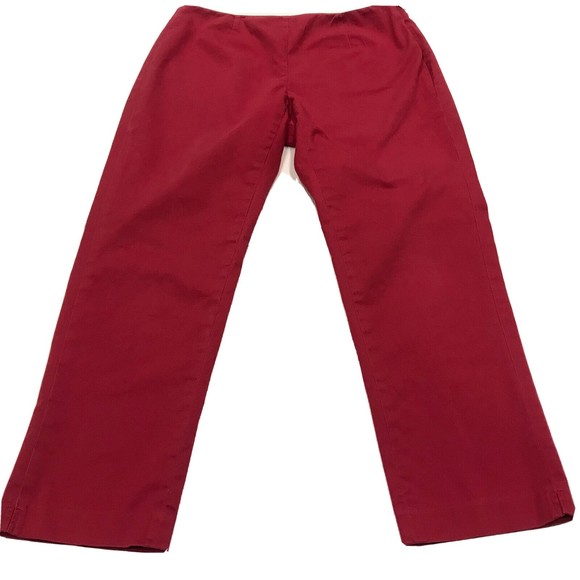 J. Jill Size 6P Pink Crop Pants Stretch Casual Cropped Side Zipper Cotto… - Picture 5 of 13